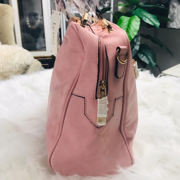 🆕️BLUSH Top Handle Trapezoid Tote - Picture 4 of 4